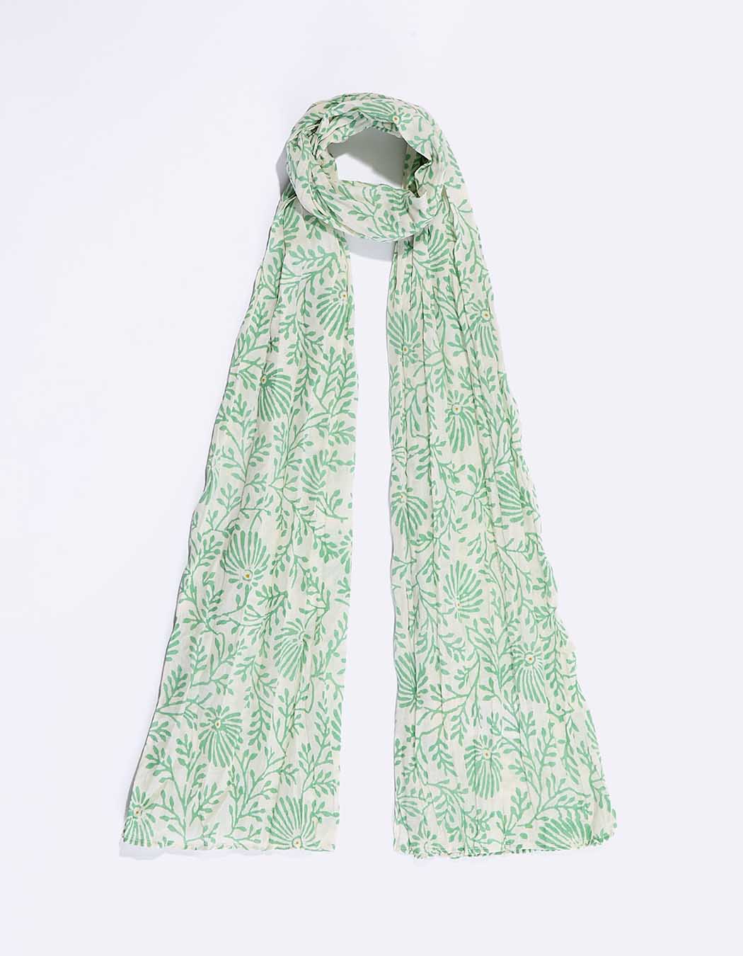 Foulard voile de coton bio imprimé La Fiancée