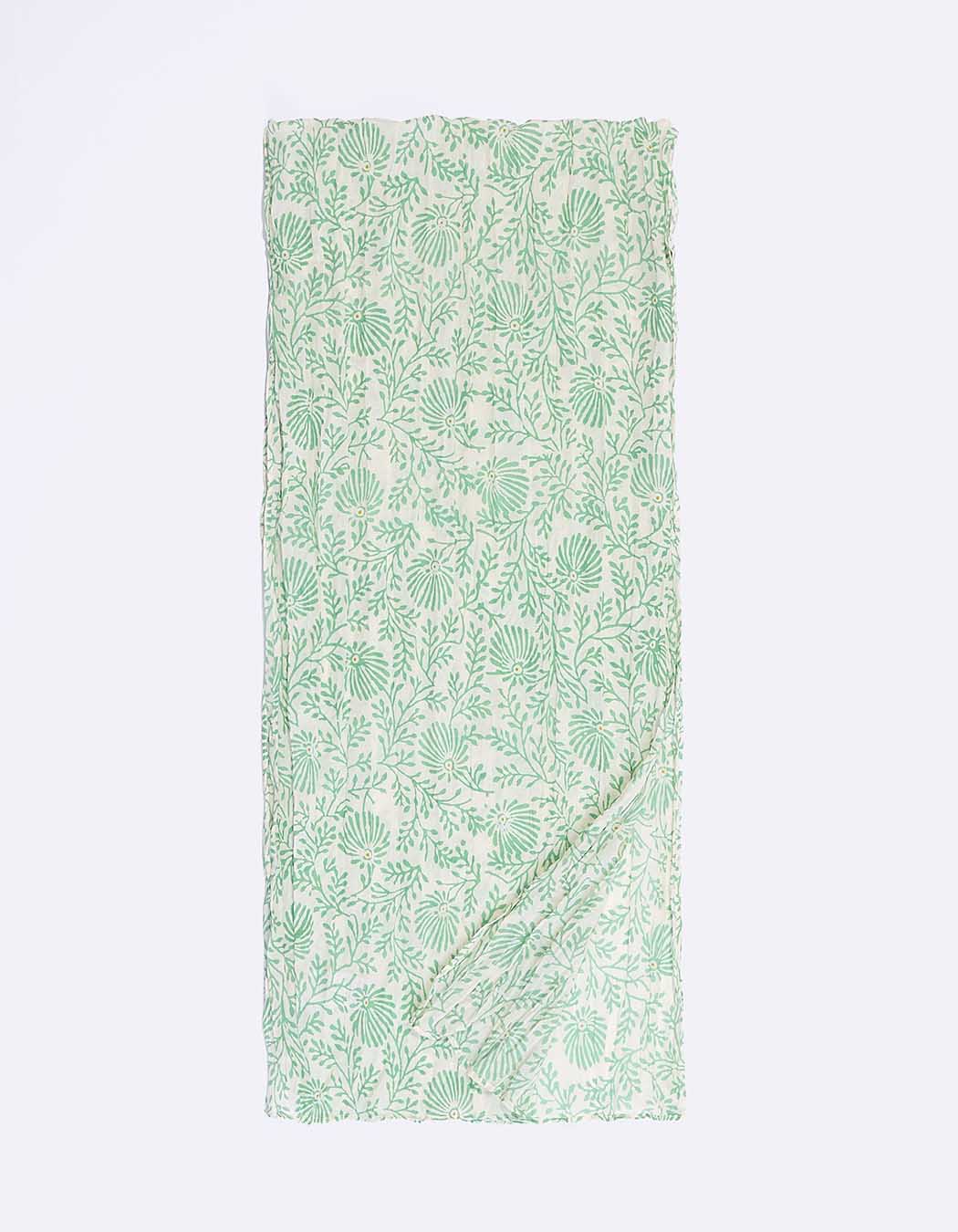 Foulard voile de coton bio imprimé La Fiancée