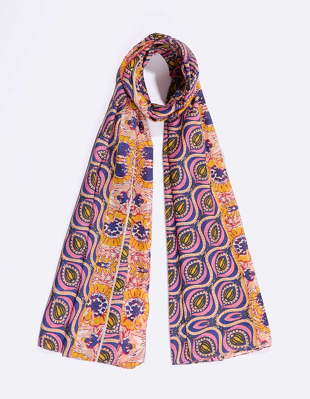 Etole voile de coton bio mix print imprimé La Fiancée