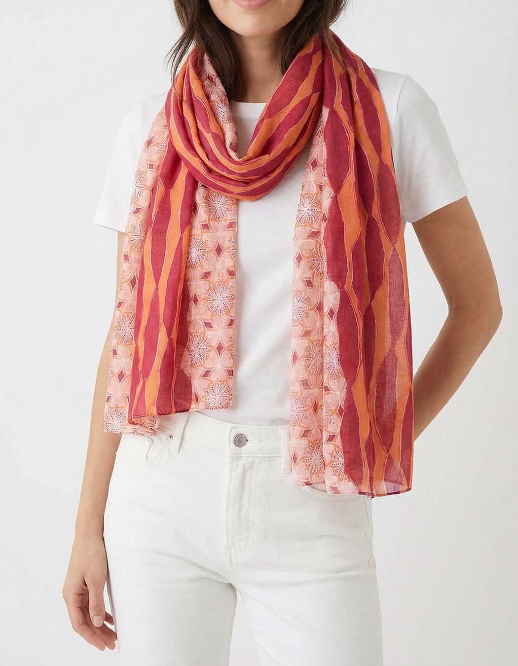 Etole voile de coton bio mix print imprimé La Fiancée