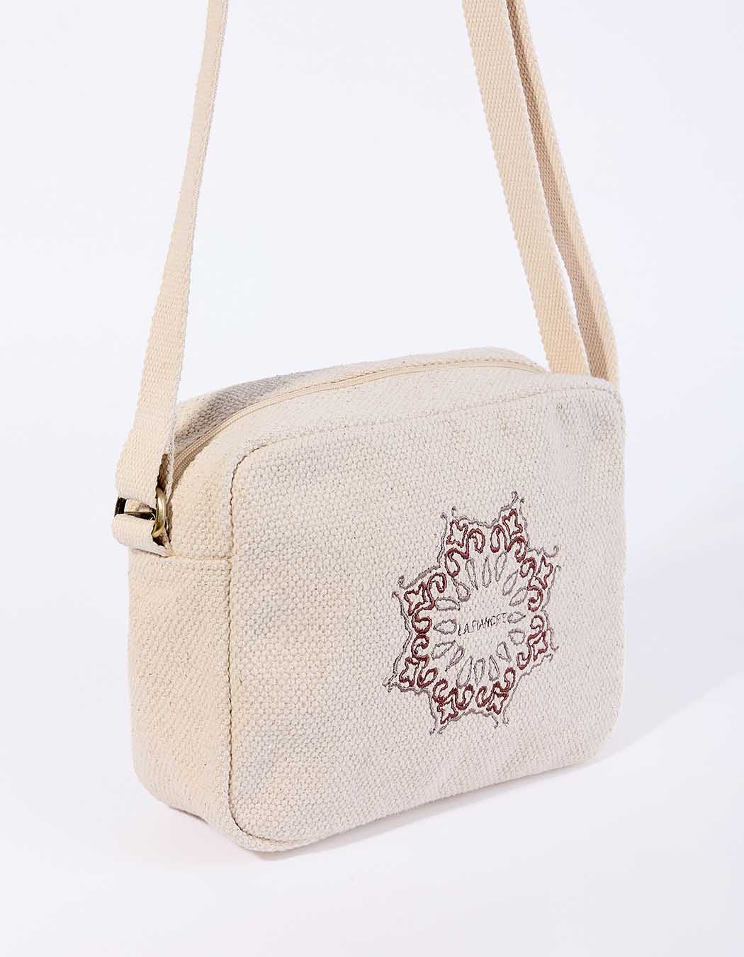 Petit sac rectangulaire en coton imprimé La Fiancée