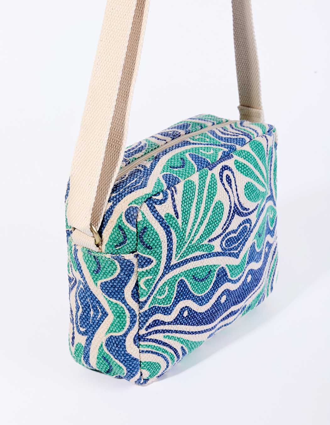 Petit sac rectangulaire en coton imprimé imprimé La Fiancée