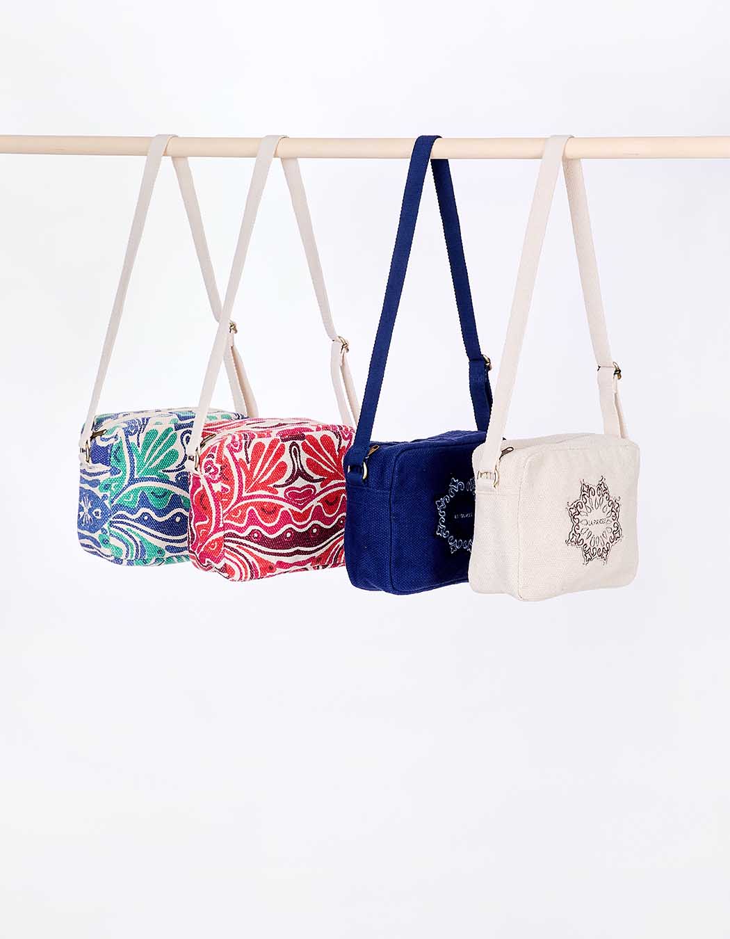 Petit sac rectangulaire en coton imprimé imprimé La Fiancée