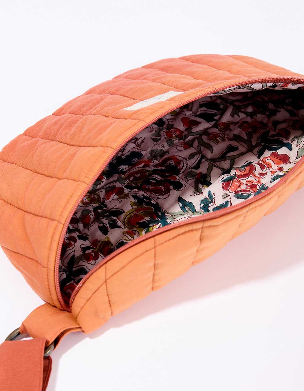 Sac banane matelassé coton imprimé La Fiancée