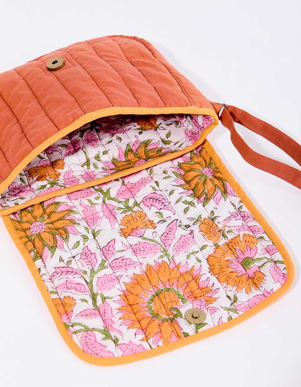 Petit sac besace matelassé coton imprimé La Fiancée