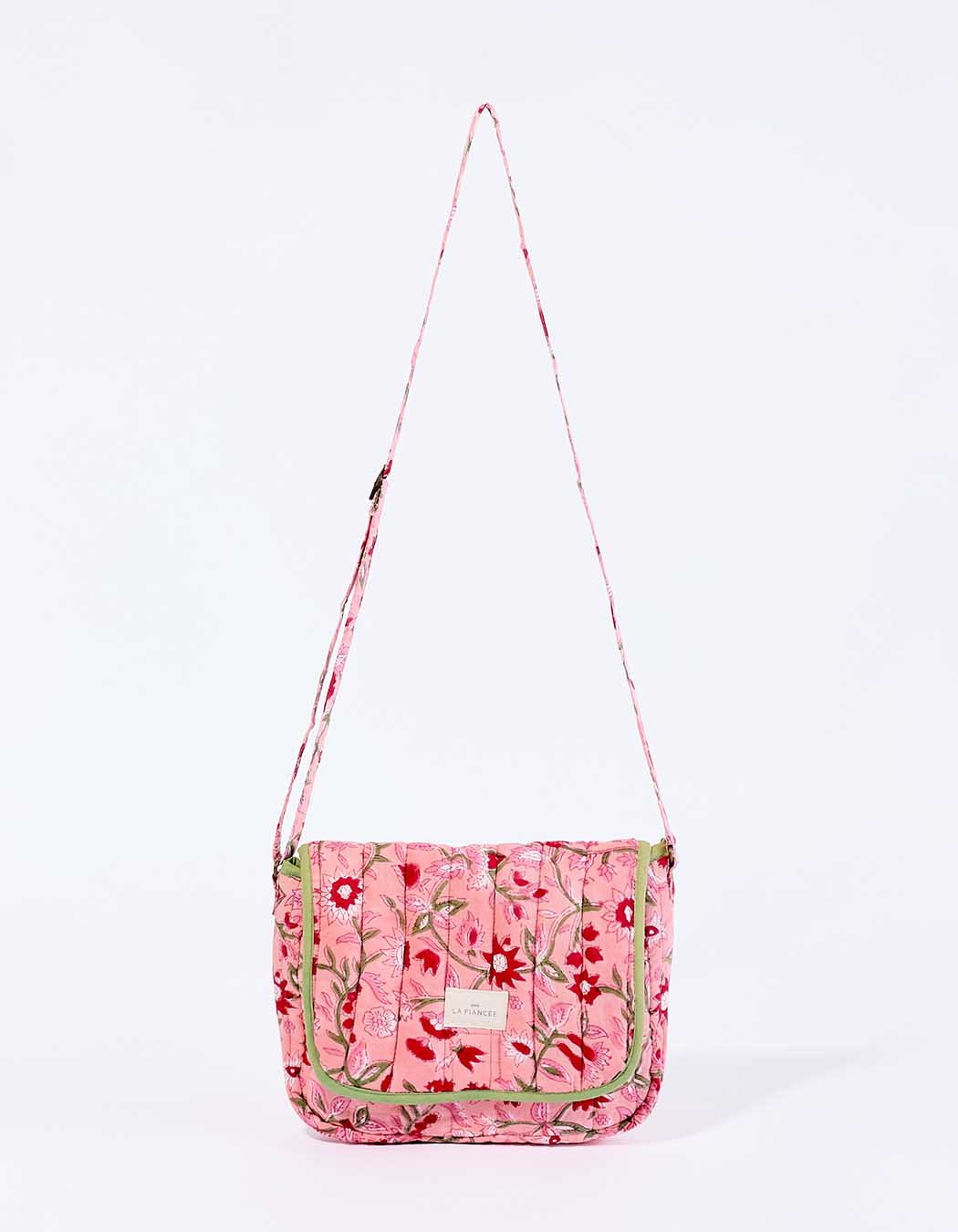 Petit sac besace matelassé coton imprimé La Fiancée