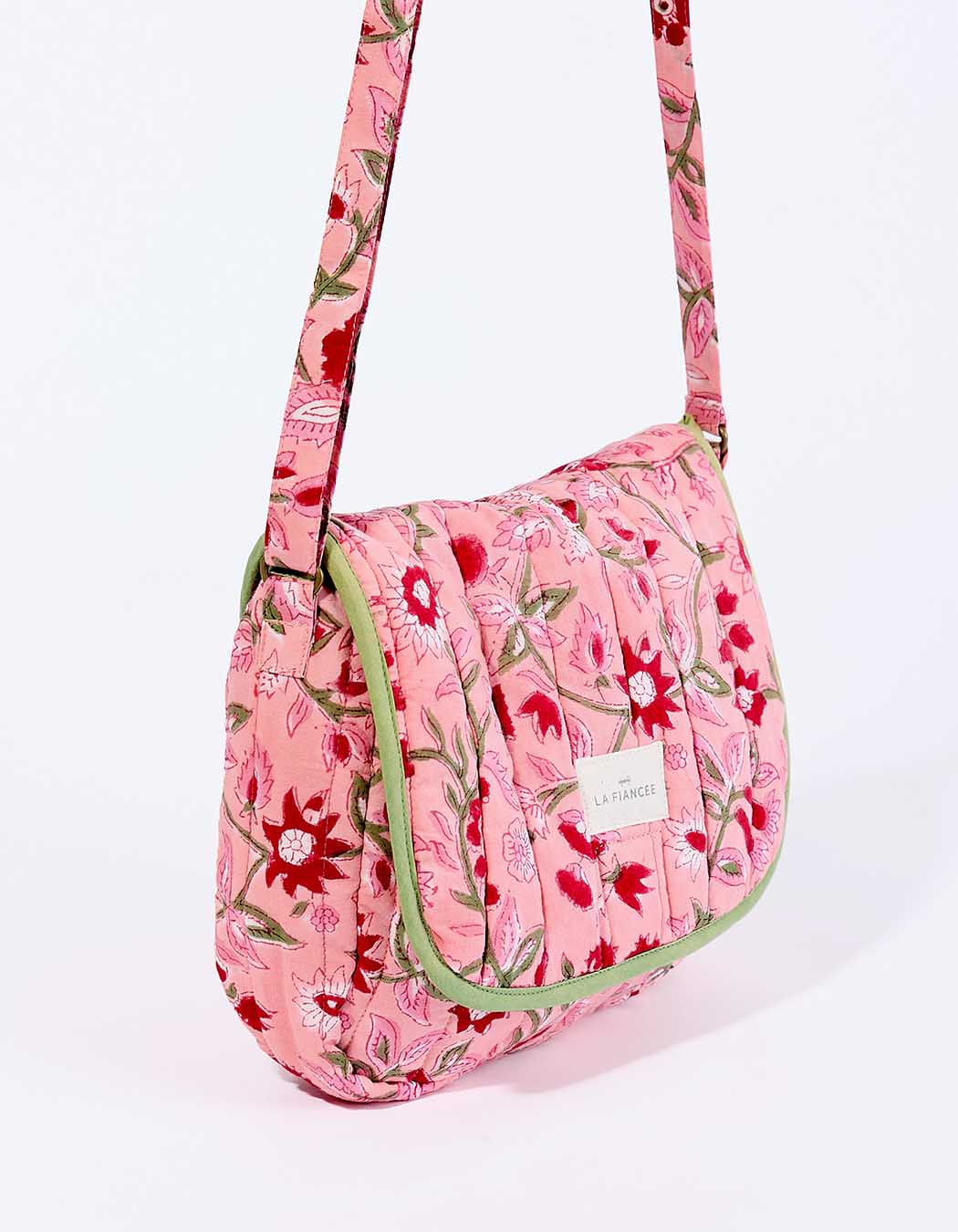 Petit sac besace matelassé coton imprimé La Fiancée