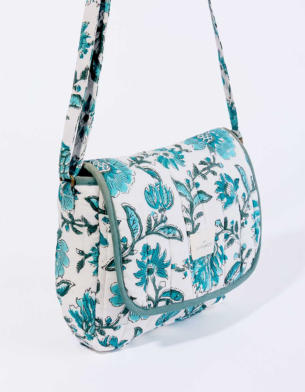 Petit sac besace matelassé coton imprimé La Fiancée