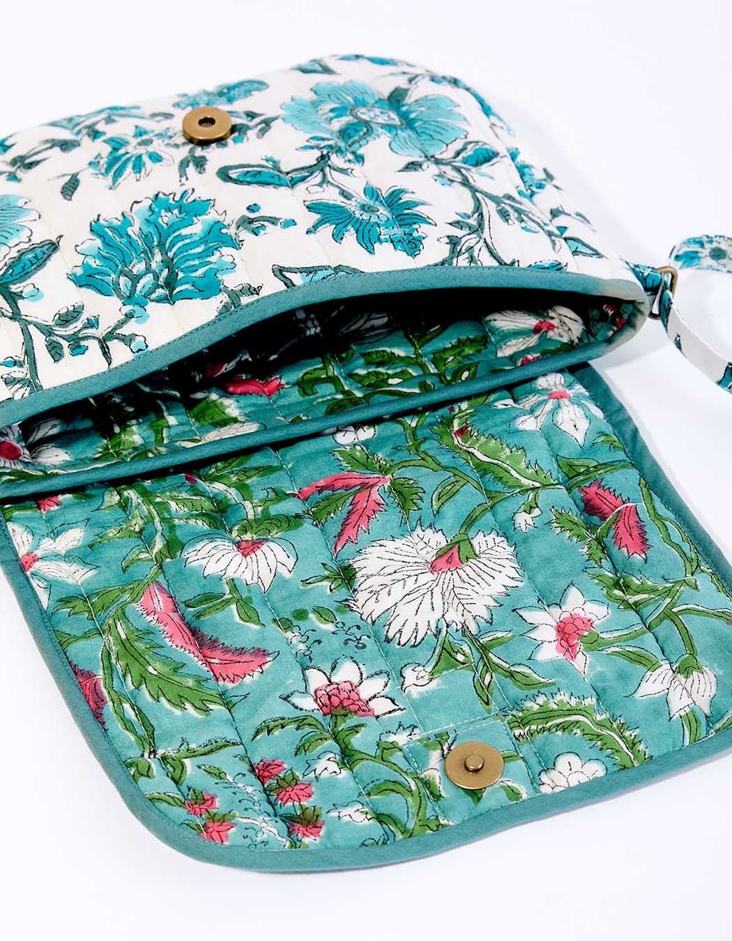 Petit sac besace matelassé coton imprimé La Fiancée
