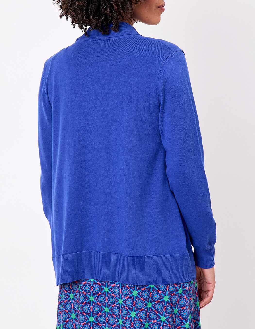Gilet long col châle uni imprimé La Fiancée