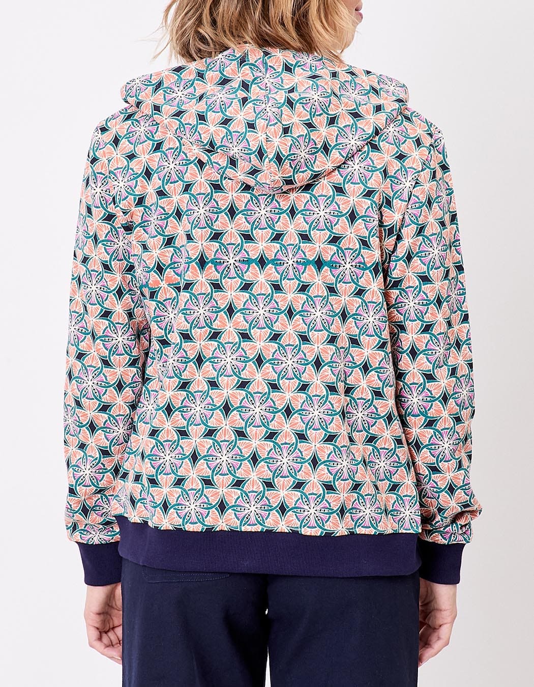 Sweat femme à capuche coton bio imprimé La Fiancée
