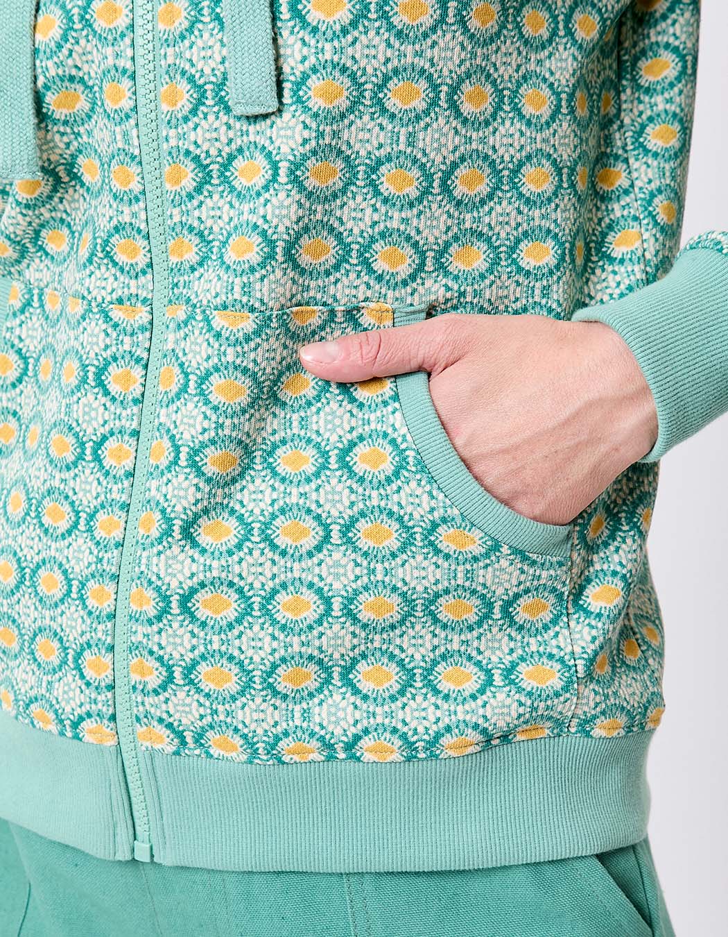 Sweat femme à capuche coton bio imprimé La Fiancée