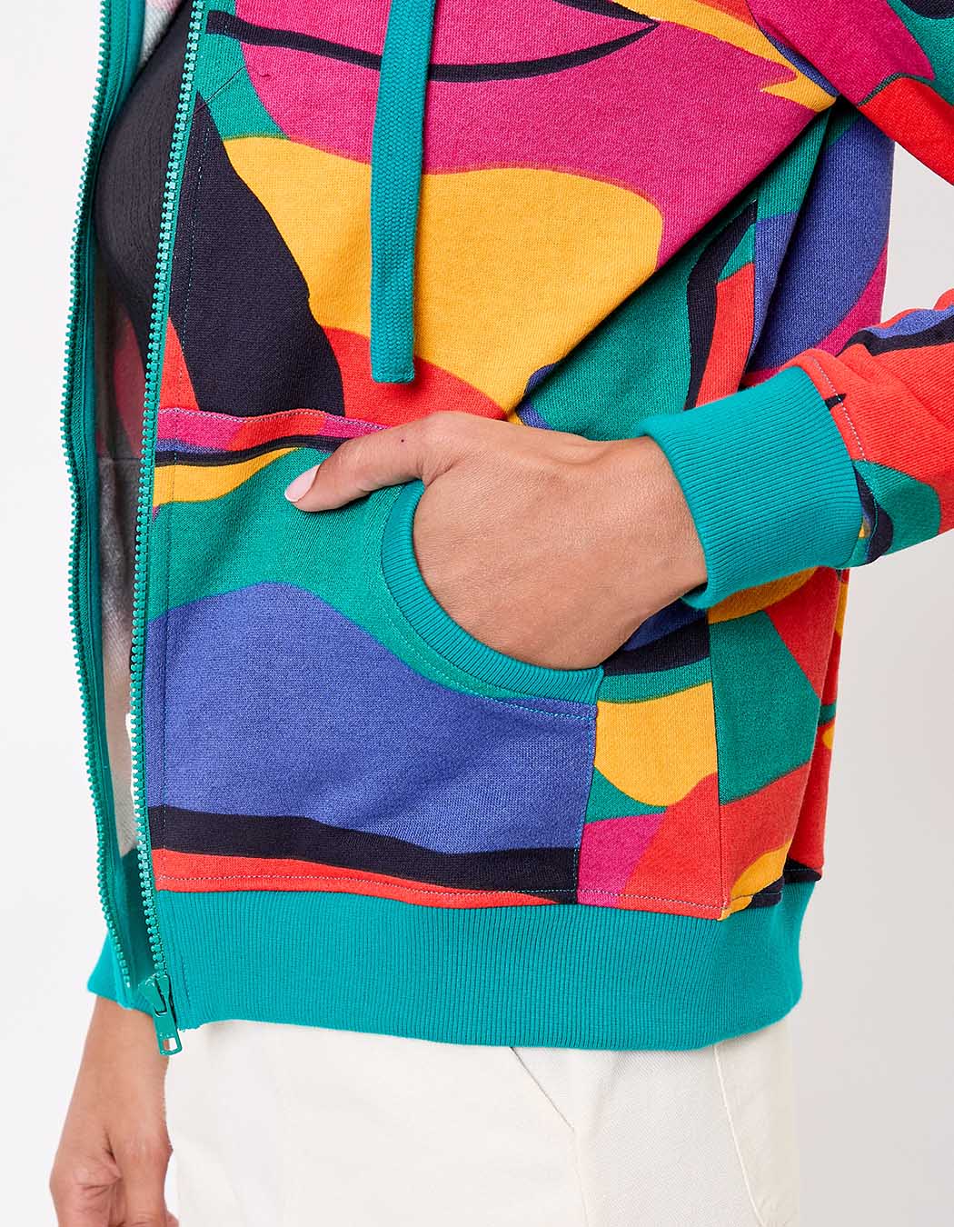 Sweat femme à capuche coton bio imprimé La Fiancée
