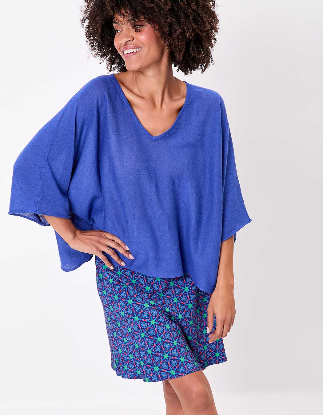 Pull uni en maille fine et légère imprimé La Fiancée