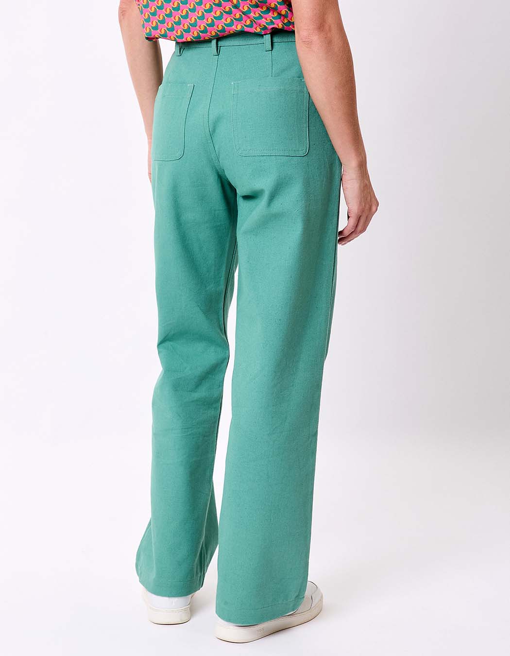 Pantalon droit coton bio épais imprimé La Fiancée