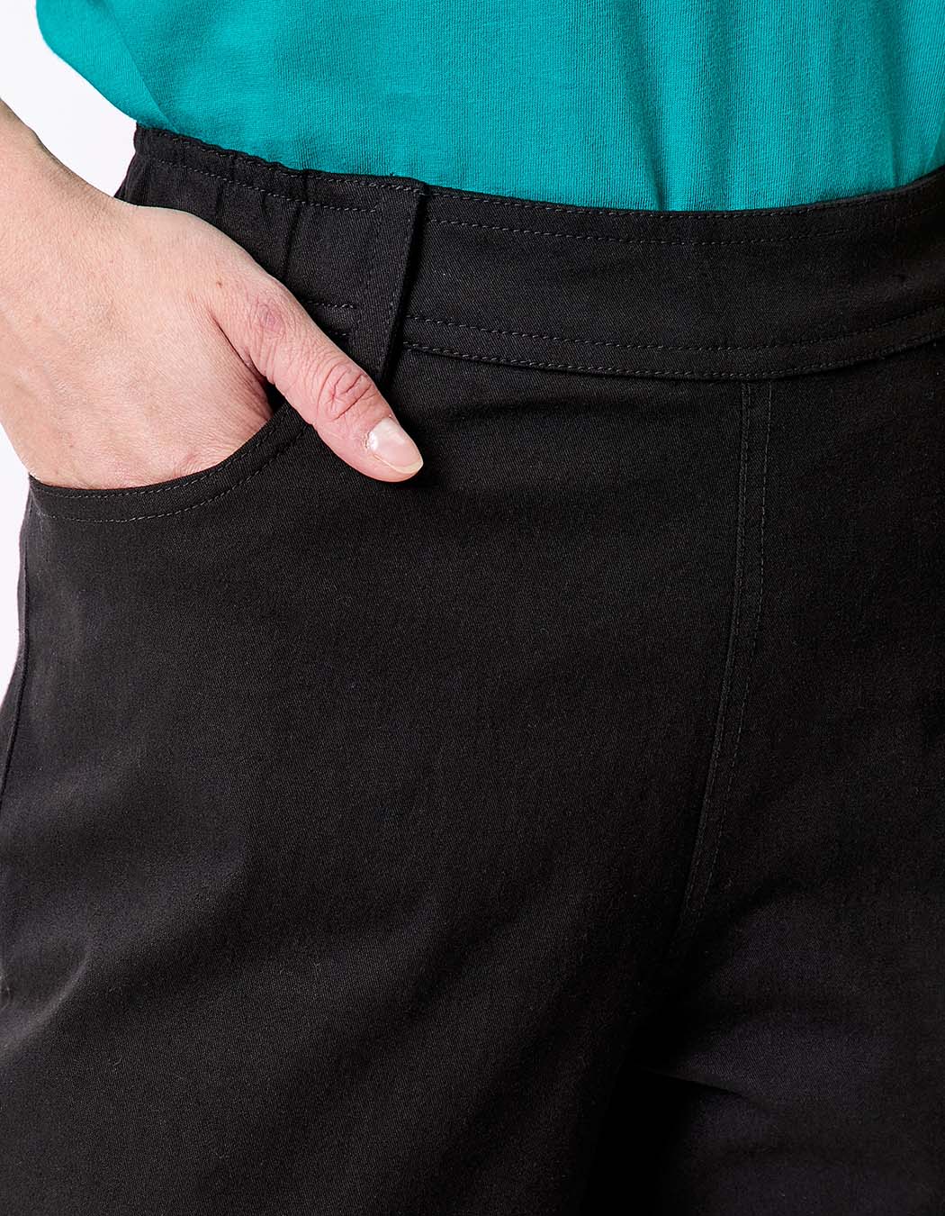 Pantalon ajusté coton stretch imprimé La Fiancée