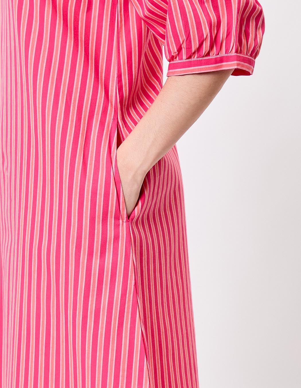 Robe rayures coton bio imprimé La Fiancée