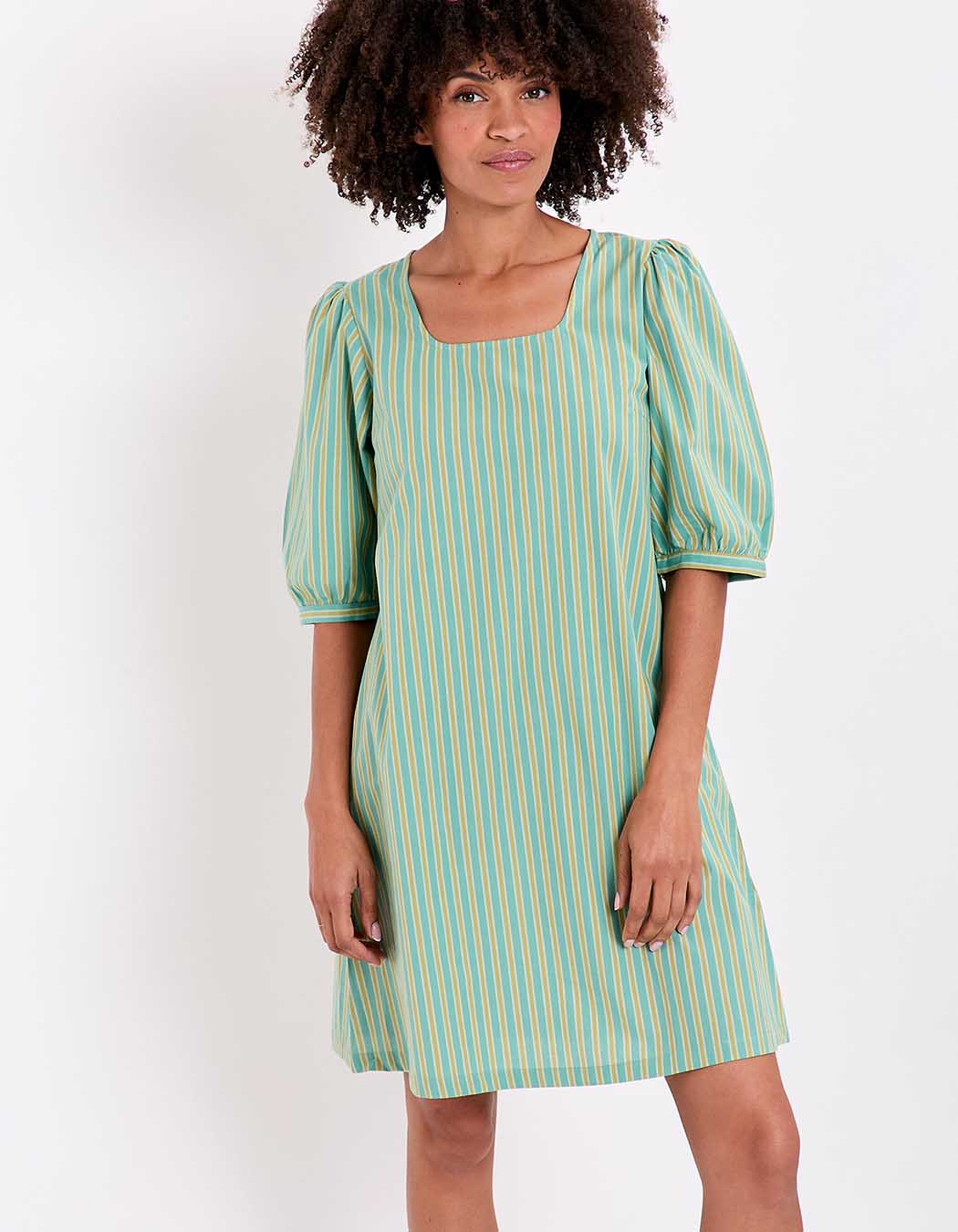 Robe rayures coton bio imprimé La Fiancée