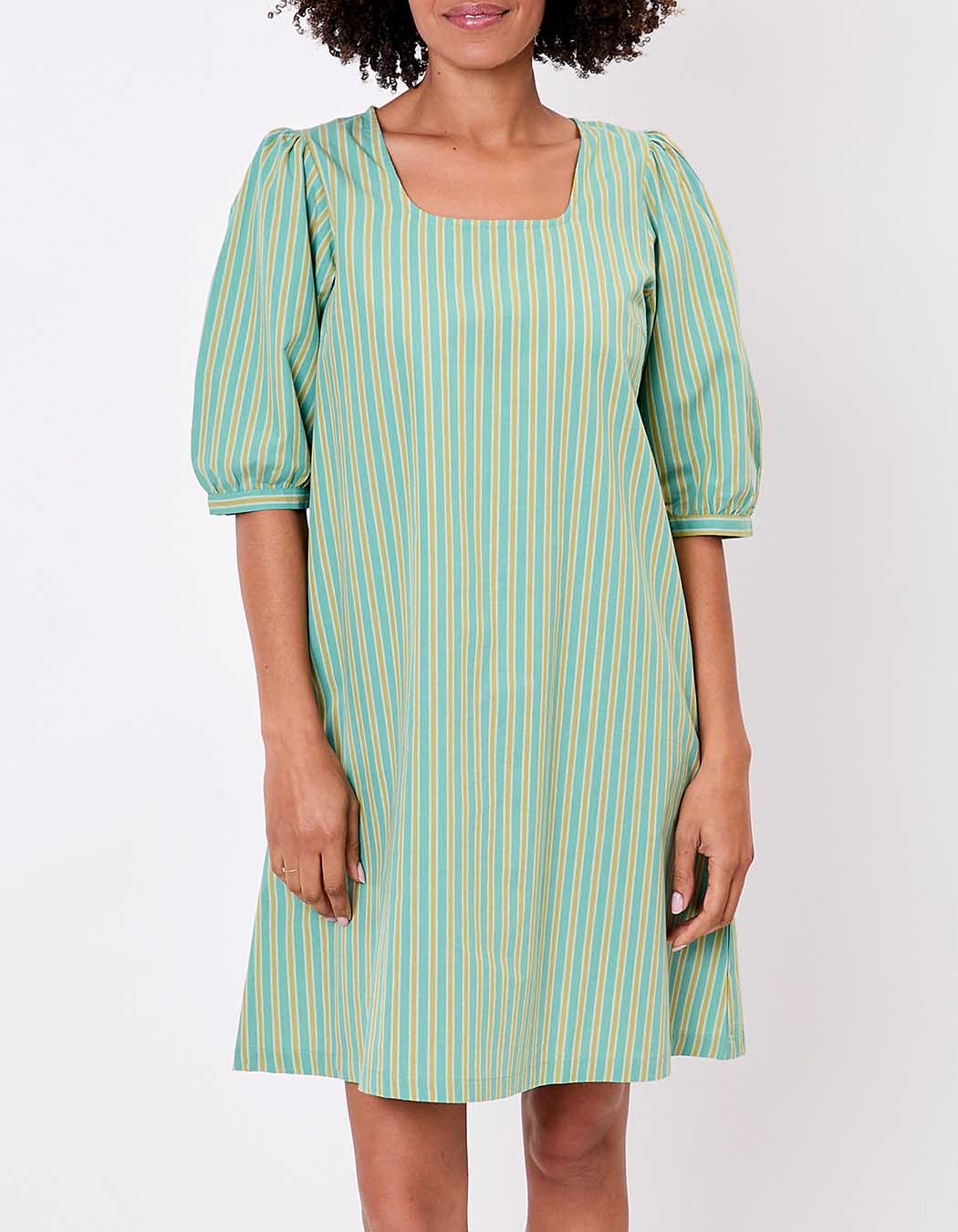 Robe rayures coton bio imprimé La Fiancée