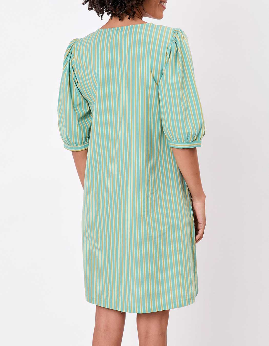 Robe rayures coton bio imprimé La Fiancée