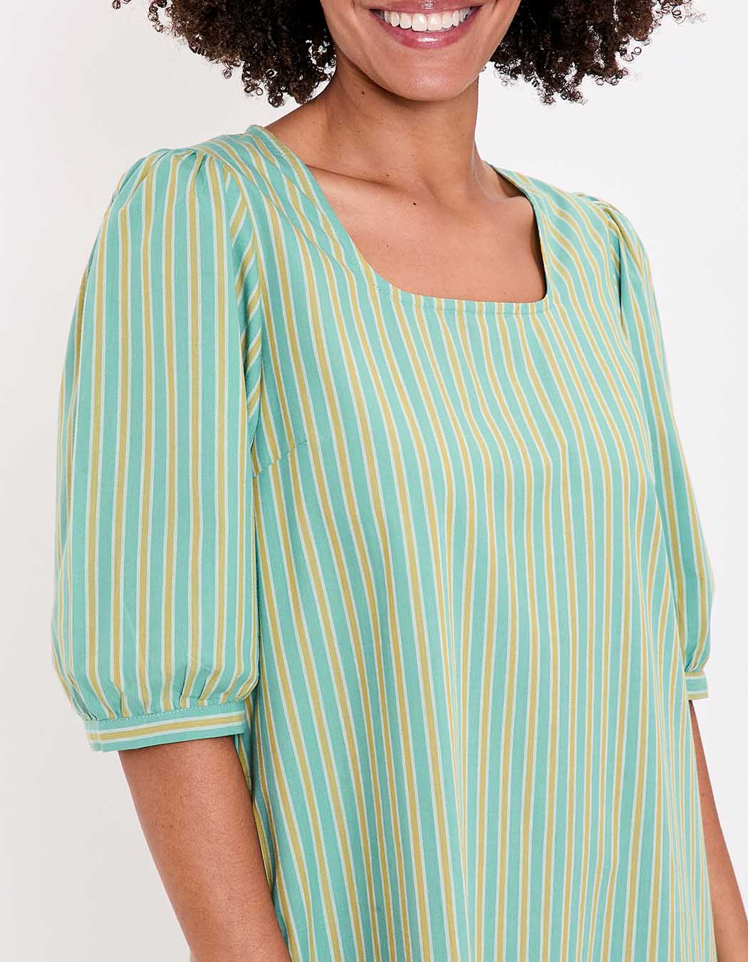 Robe rayures coton bio imprimé La Fiancée