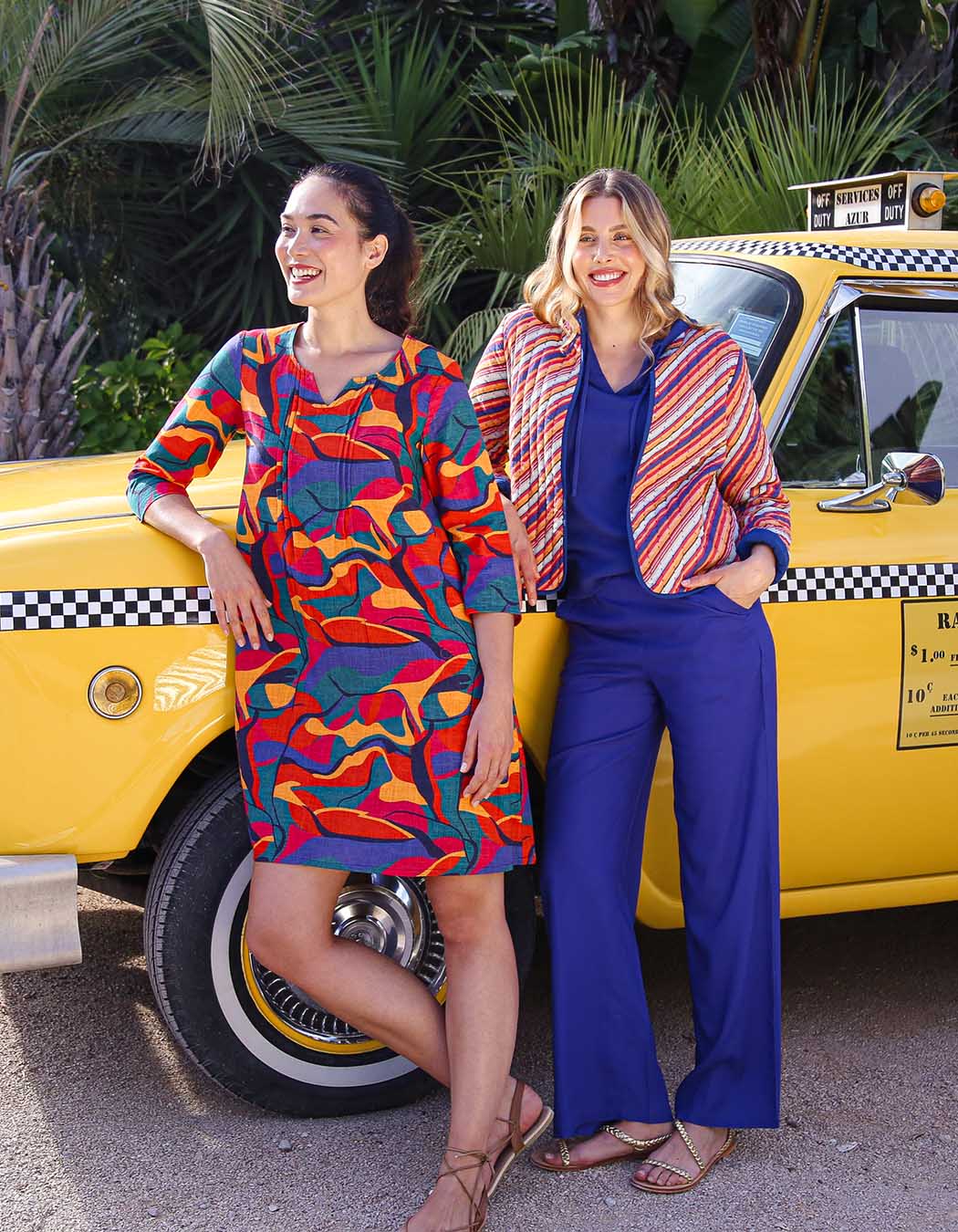 Robe évasée coton bio plissé imprimé La Fiancée