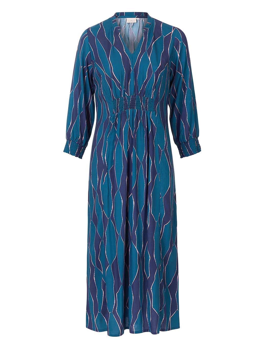 Robe midi fluide ajustée imprimé La Fiancée
