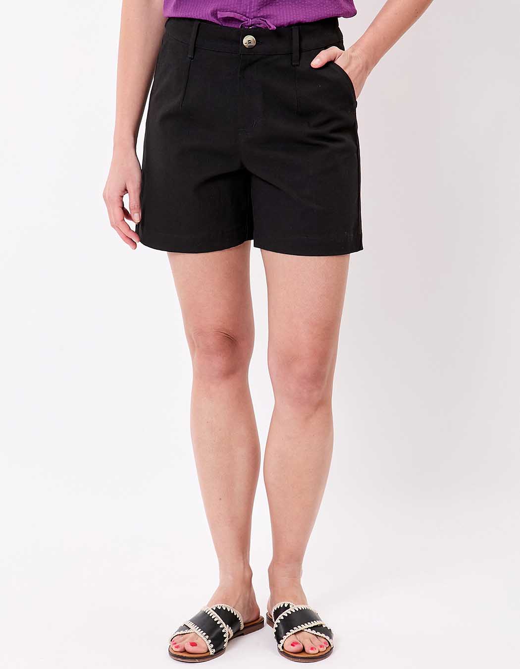 Short coton élasthanne uni imprimé La Fiancée