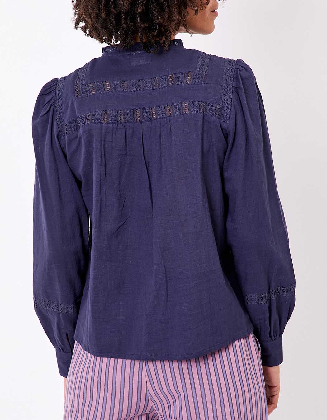 Chemise macramé coton bio imprimé La Fiancée