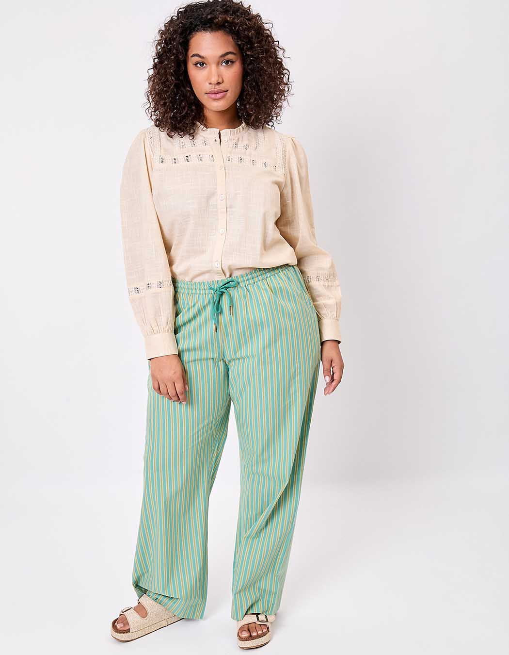 Chemise macramé coton bio imprimé La Fiancée