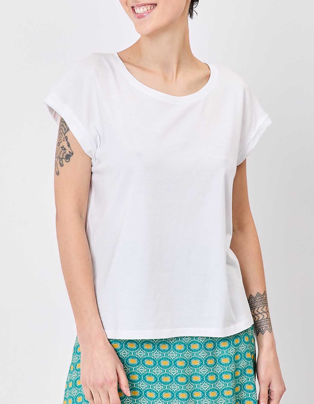 T-shirt coton bio dentelle imprimé La Fiancée