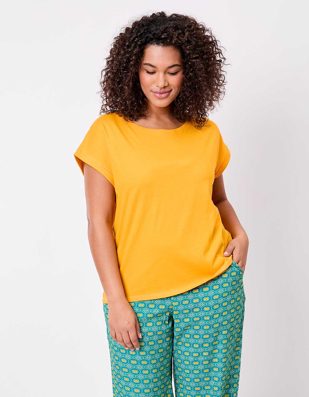 T-shirt coton bio dentelle imprimé La Fiancée