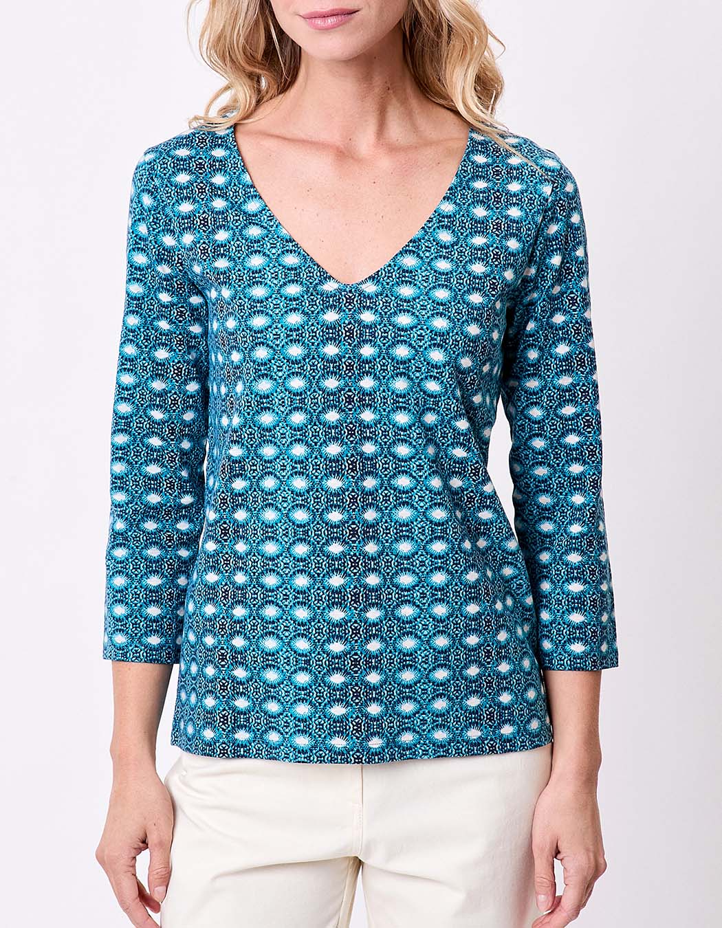 T-shirt imprimé manches 3/4 coton bio imprimé La Fiancée
