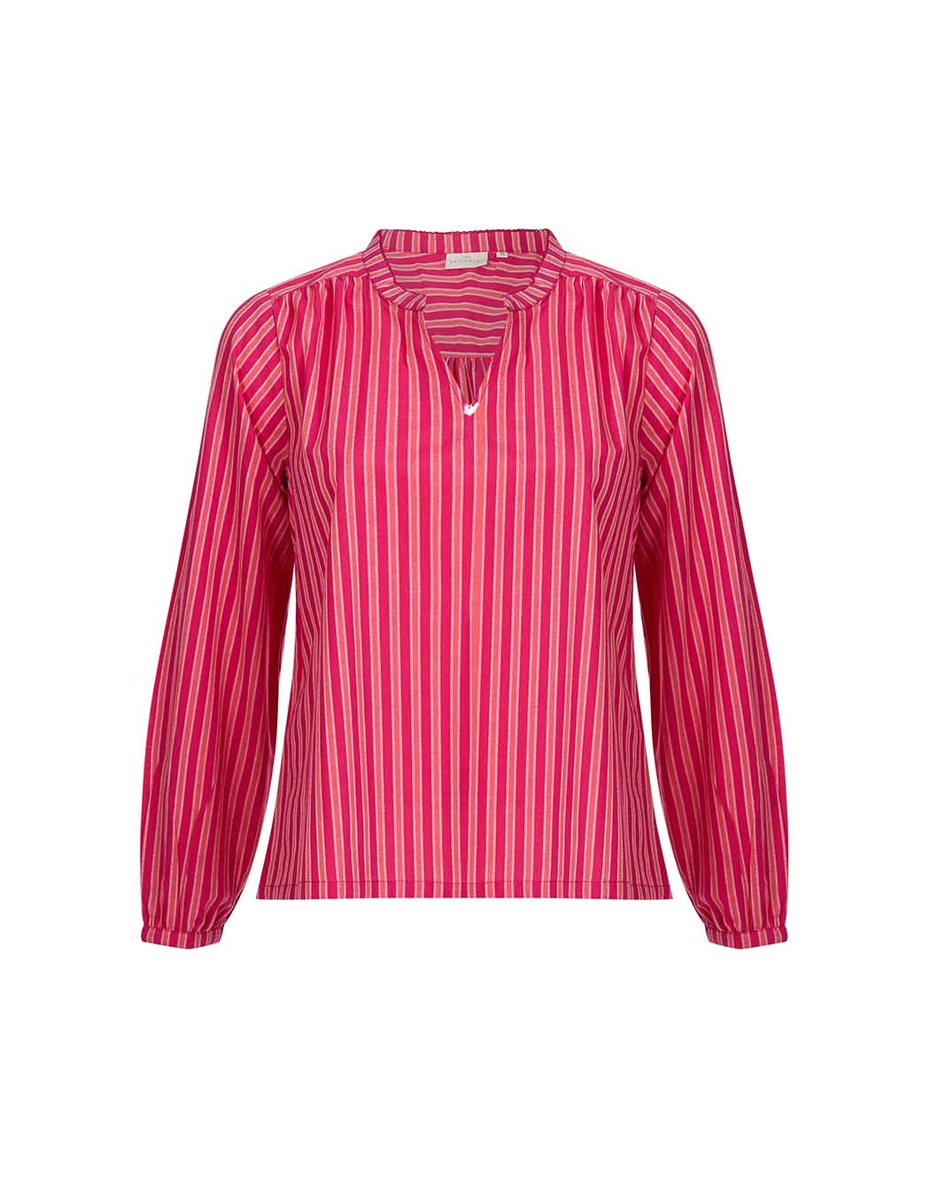 Blouse coton bio rayée manches longues imprimé La Fiancée