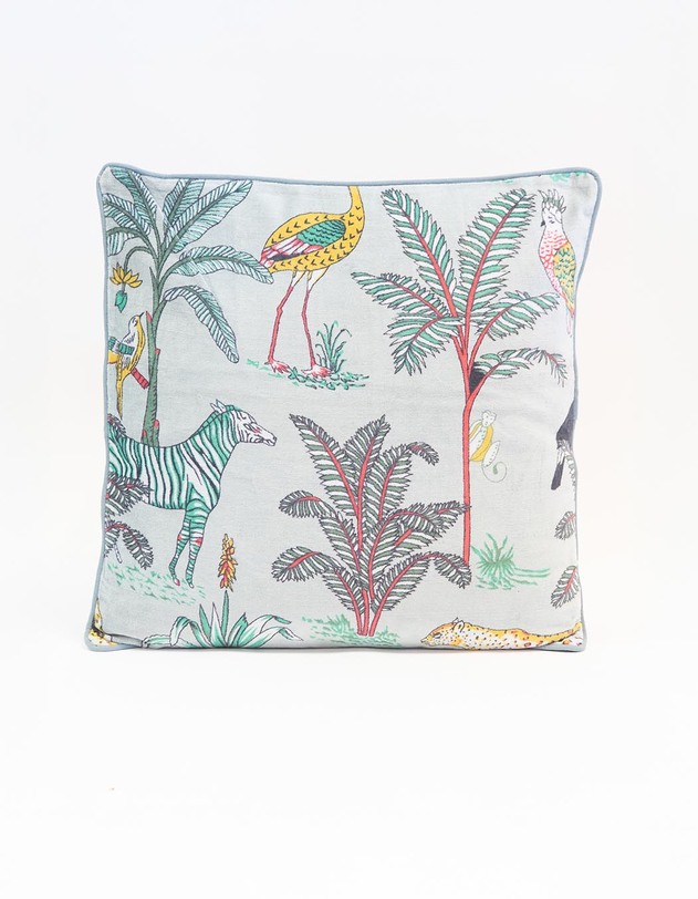 Coussin carr&eacute; velours imprim&eacute; imprim&eacute; La Fianc&eacute;e