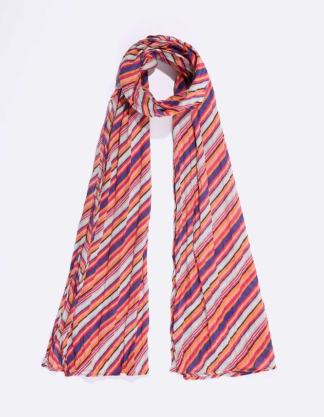 Foulard voile de coton bio imprim&eacute; La Fianc&eacute;e
