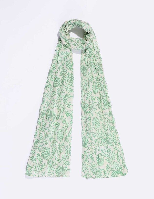 Foulard voile de coton bio imprim&eacute; La Fianc&eacute;e
