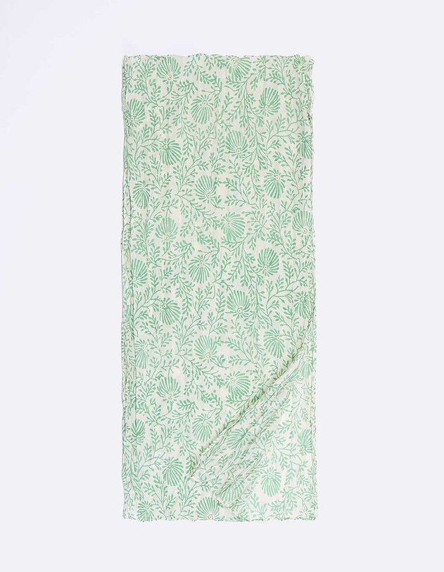 Foulard voile de coton bio imprim&eacute; La Fianc&eacute;e