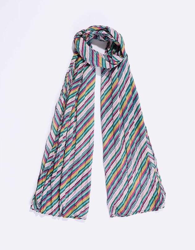 Foulard voile de coton bio imprim&eacute; La Fianc&eacute;e