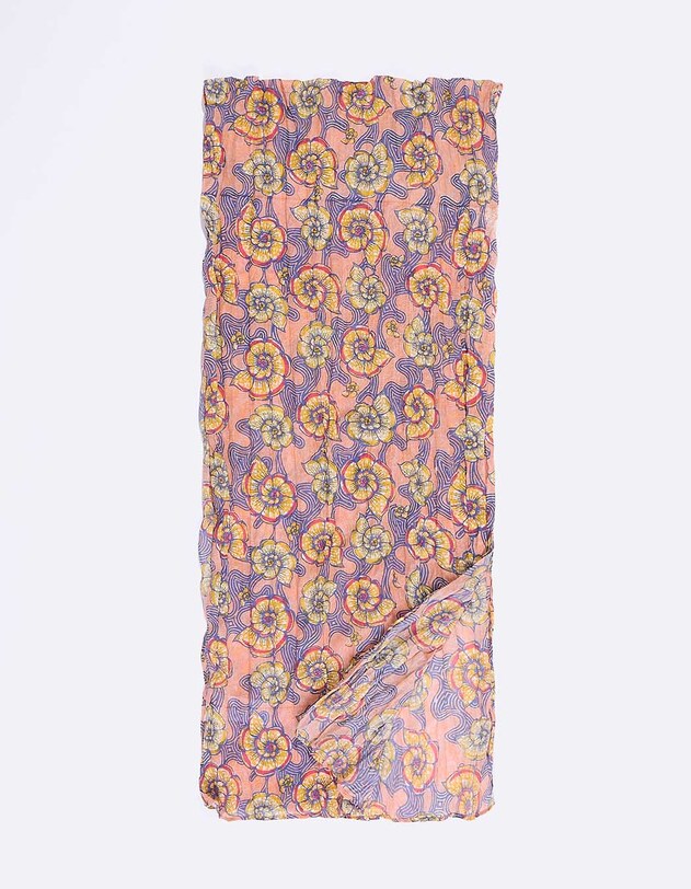Foulard voile de coton bio imprim&eacute; La Fianc&eacute;e