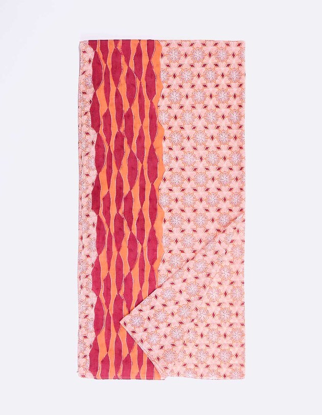 Etole voile de coton bio mix print imprim&eacute; La Fianc&eacute;e