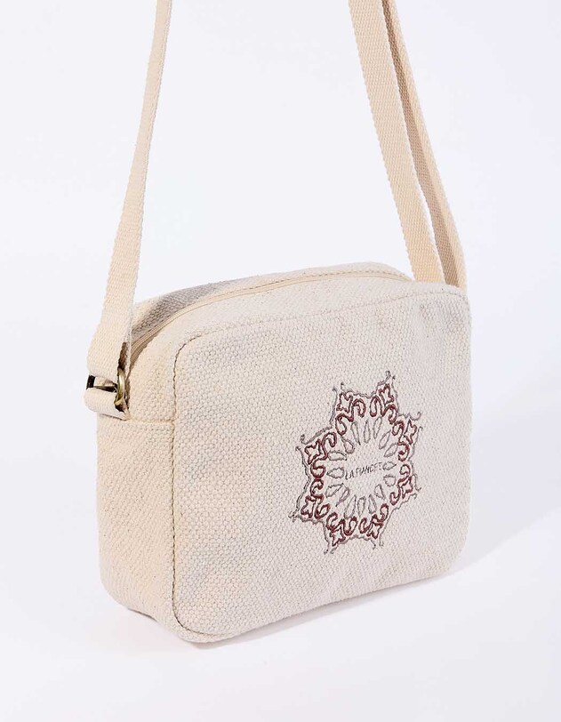 Petit sac rectangulaire en coton imprim&eacute; La Fianc&eacute;e