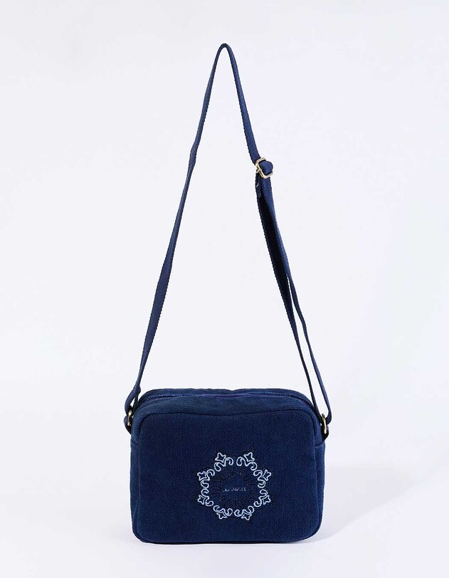 Petit sac rectangulaire en coton imprim&eacute; La Fianc&eacute;e