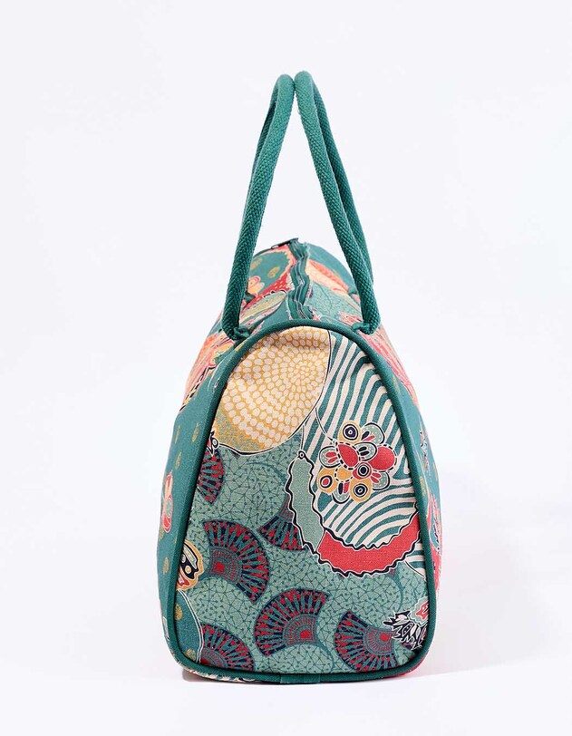 Grand sac week-end coton zipp&eacute; imprim&eacute; La Fianc&eacute;e