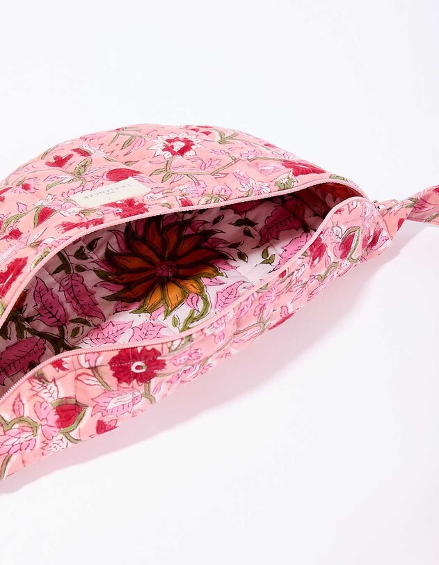 Sac banane matelass&eacute; coton imprim&eacute; La Fianc&eacute;e