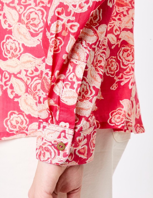 Chemise droite voile de coton bio imprim&eacute; La Fianc&eacute;e