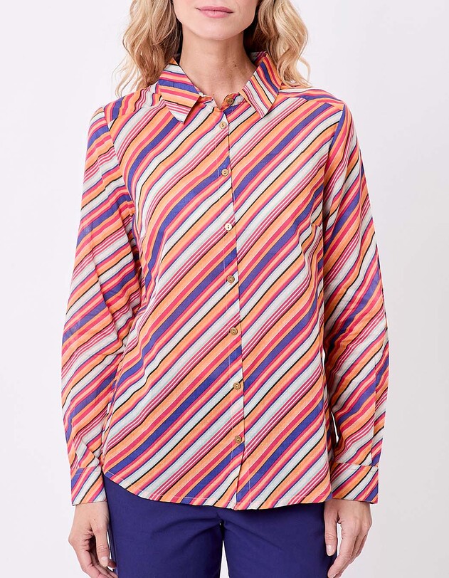 Chemise droite voile de coton bio imprim&eacute; La Fianc&eacute;e