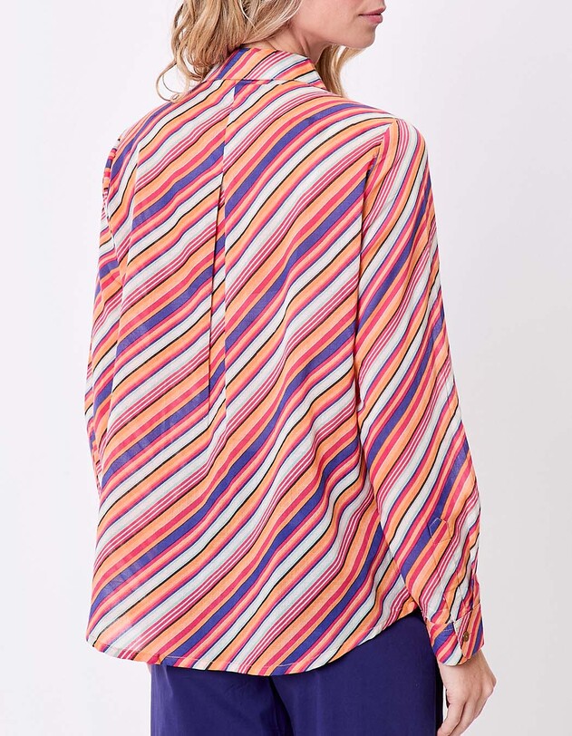 Chemise droite voile de coton bio imprim&eacute; La Fianc&eacute;e