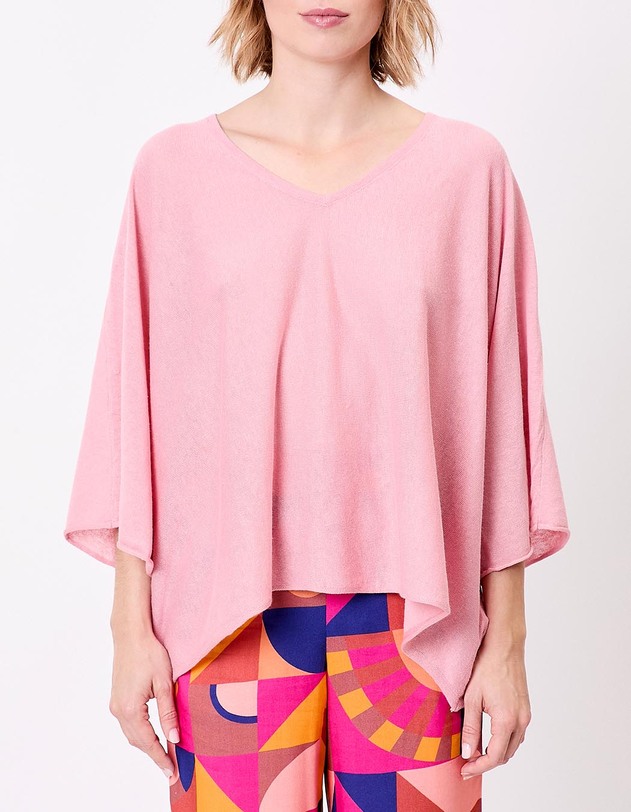 Pull uni en maille fine et l&eacute;g&egrave;re imprim&eacute; La Fianc&eacute;e