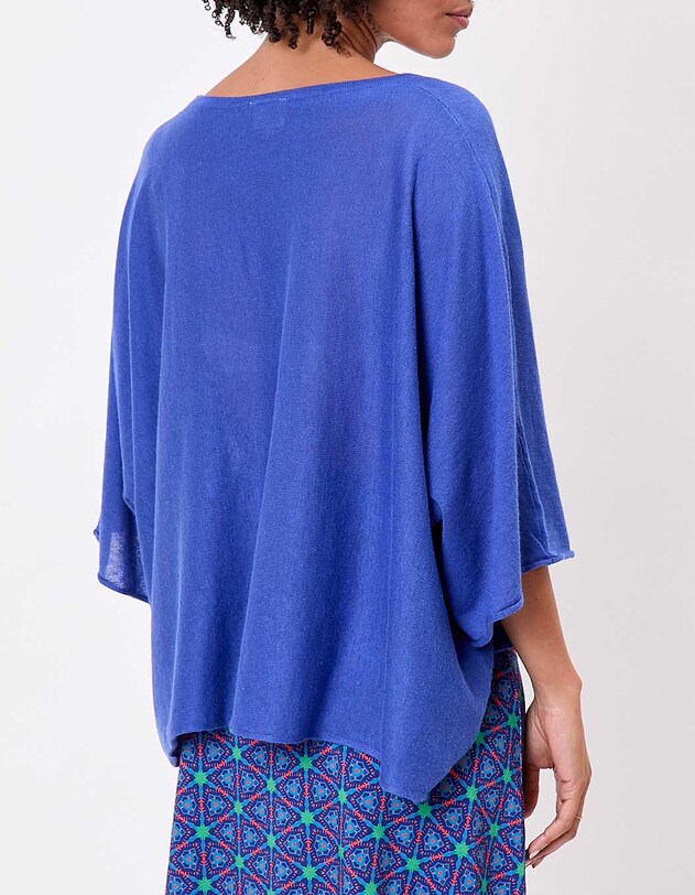 Pull uni en maille fine et l&eacute;g&egrave;re imprim&eacute; La Fianc&eacute;e
